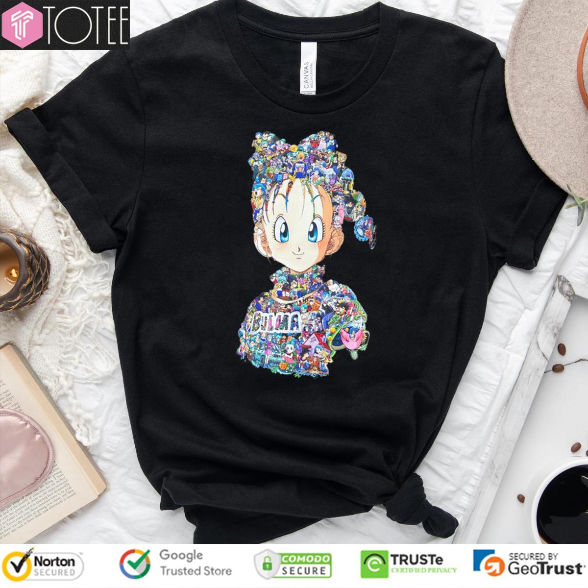All Characters Inside Bulma Dragon Ball T-Shirt