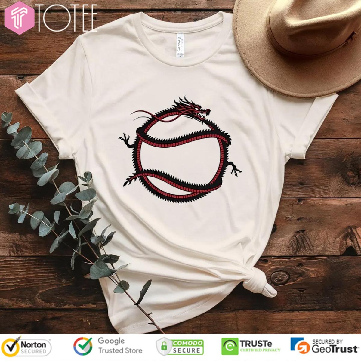 Funny Dragon x Softball T-Shirt