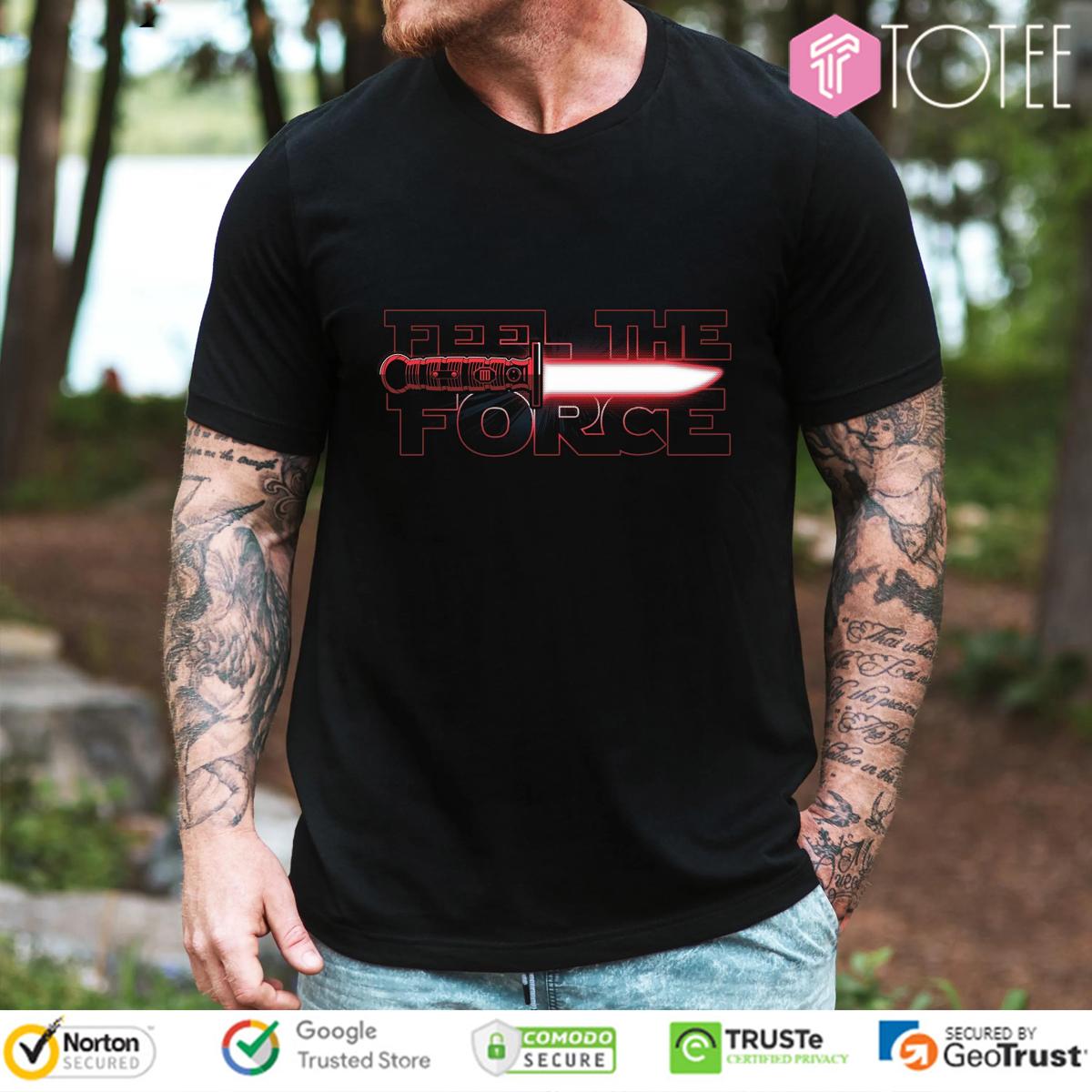 Feel The Force Red Star Wars T-Shirt