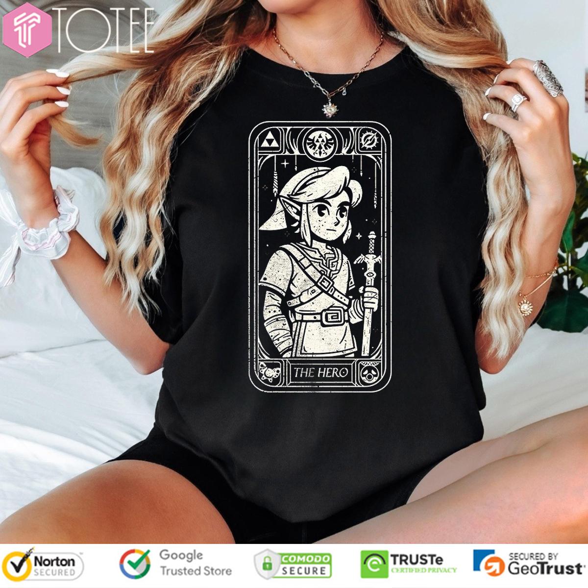 Link The Legend Of Zelda The Hero Tarot T-Shirt