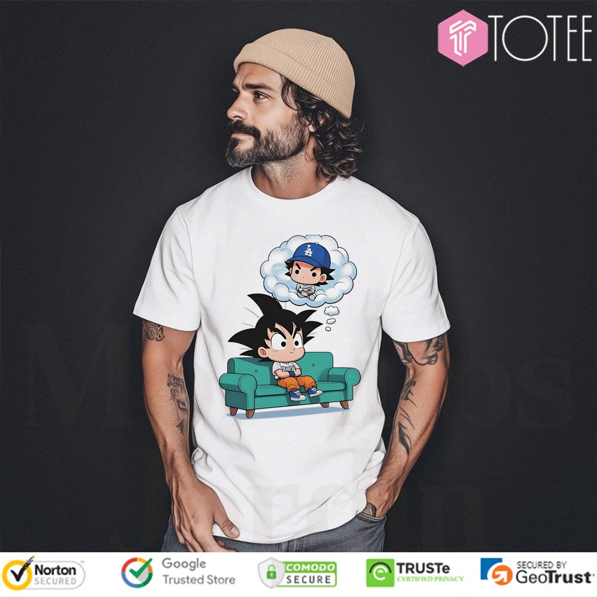 Son Goku Parody Shohei Ohtani Dodgers Dragon Ball T-Shirt