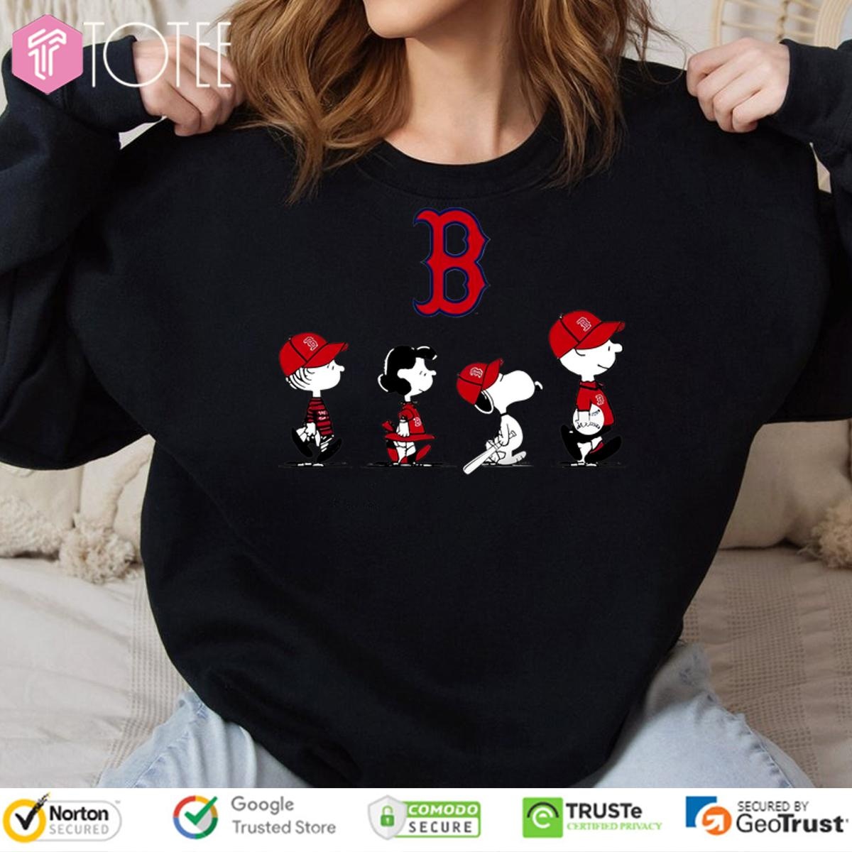 Peanuts Characters Boston Red Sox Sweatshirt